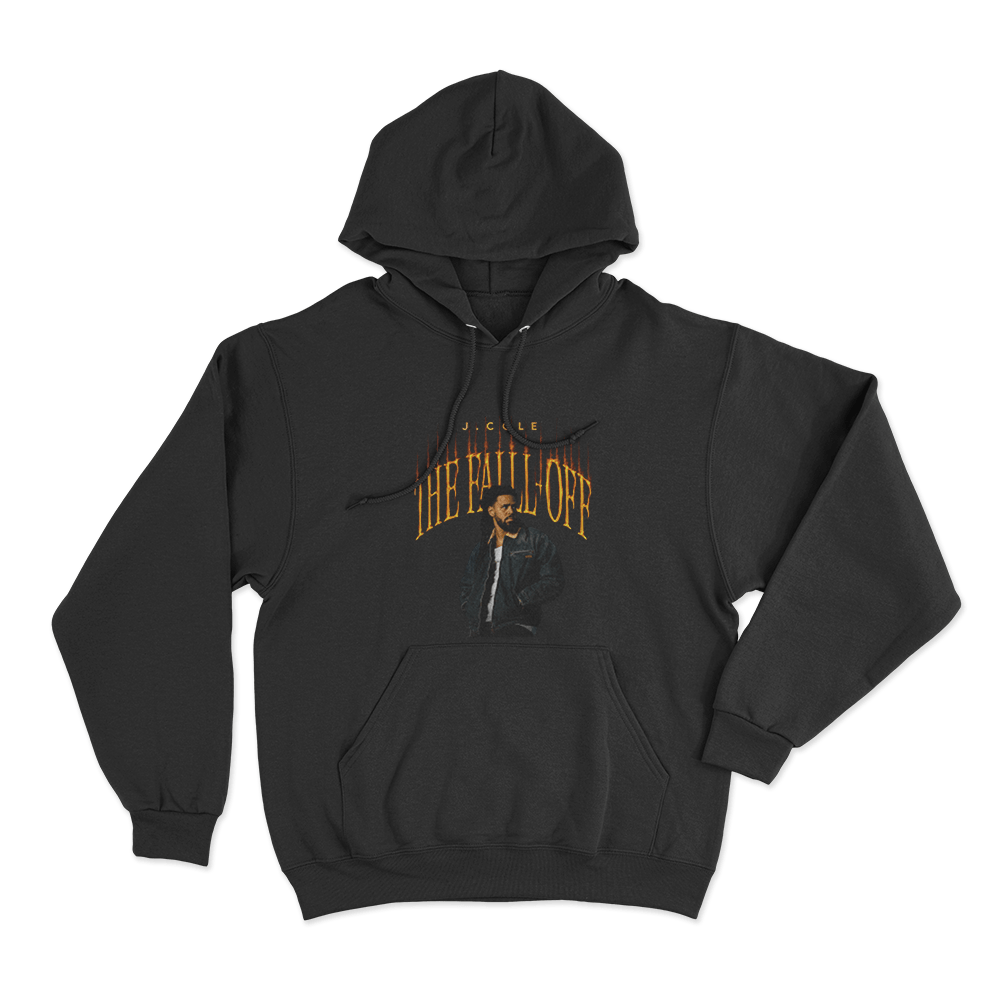 The Fall-Off J. Cole Portrait Unisex Hoodie Black The Fall Off J. Cole Portrait Unisex Hoodie Black