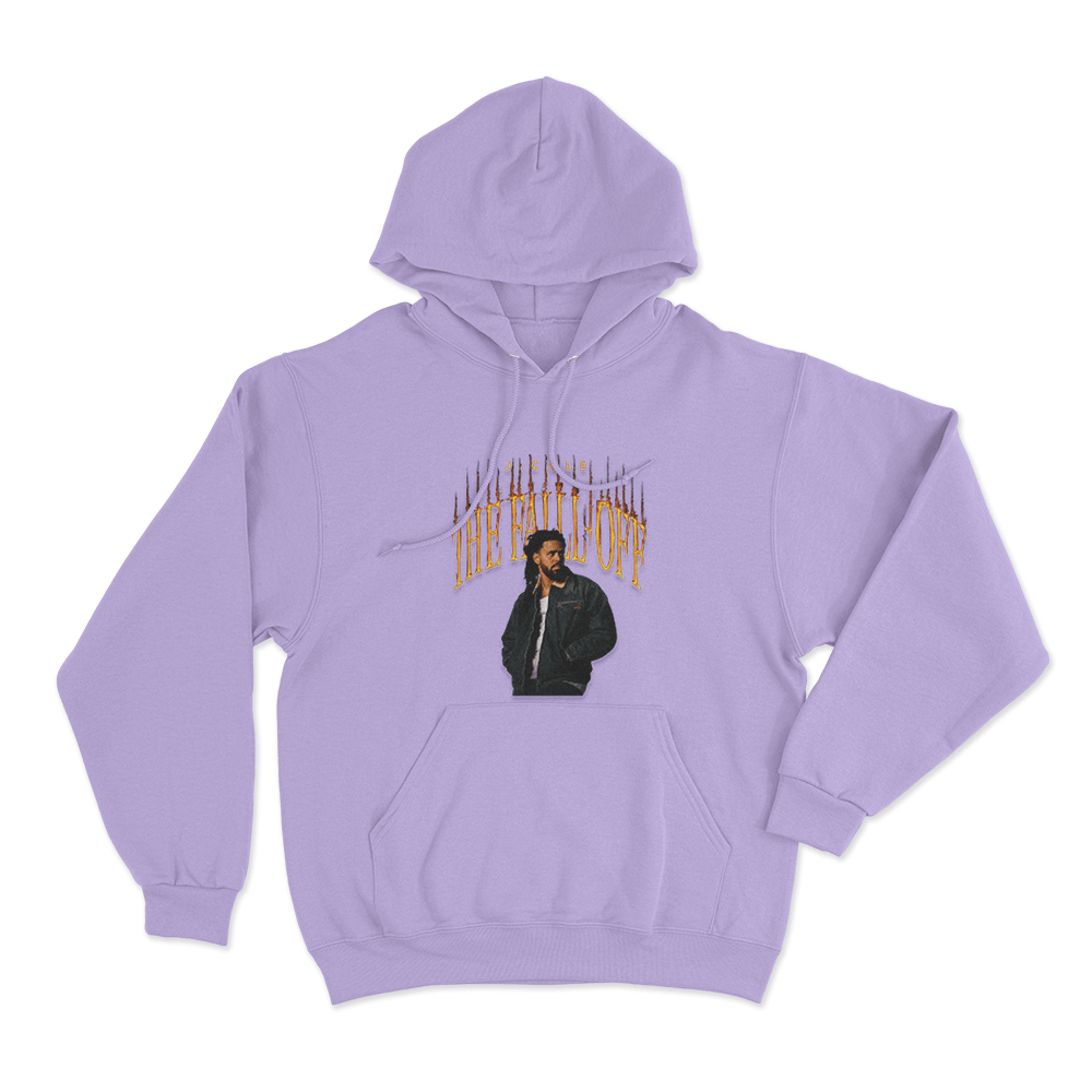 The Fall-Off J. Cole Portrait Unisex Hoodie Purple The Fall Off J. Cole Portrait Unisex Hoodie Purple