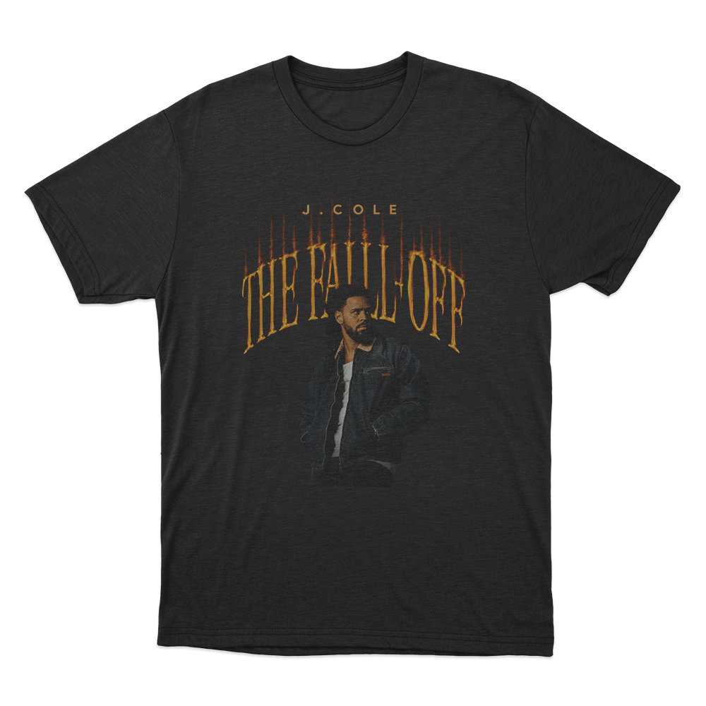 The Fall-Off J. Cole Portrait Unisex T Shirt Black The Fall Off J. Cole Portrait Unisex T Shirt Black