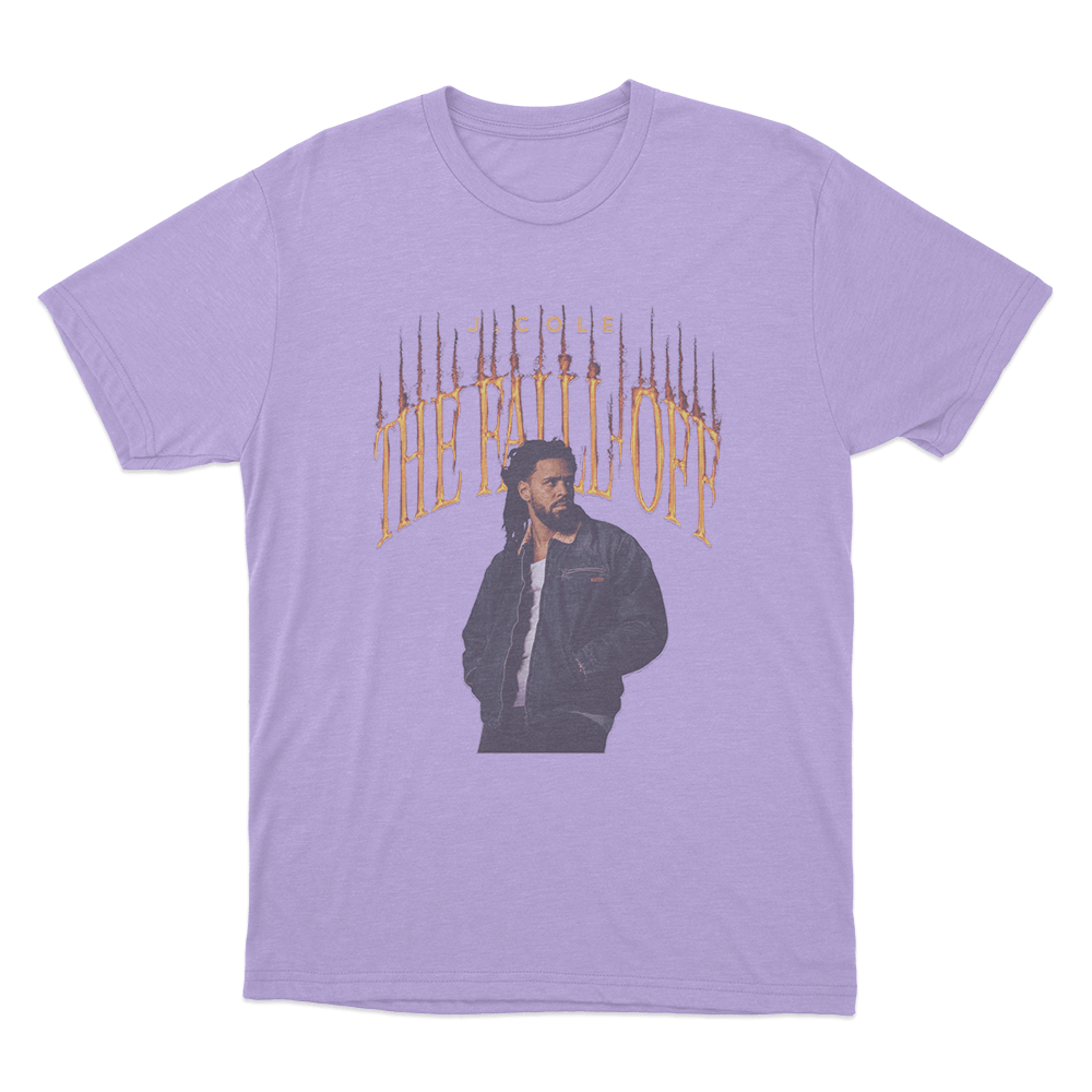 The Fall-Off J. Cole Portrait Unisex T Shirt Purple The Fall Off J. Cole Portrait Unisex T Shirt Purple